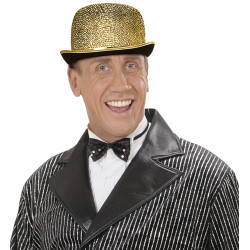 Zlatý klobúk s flitrami